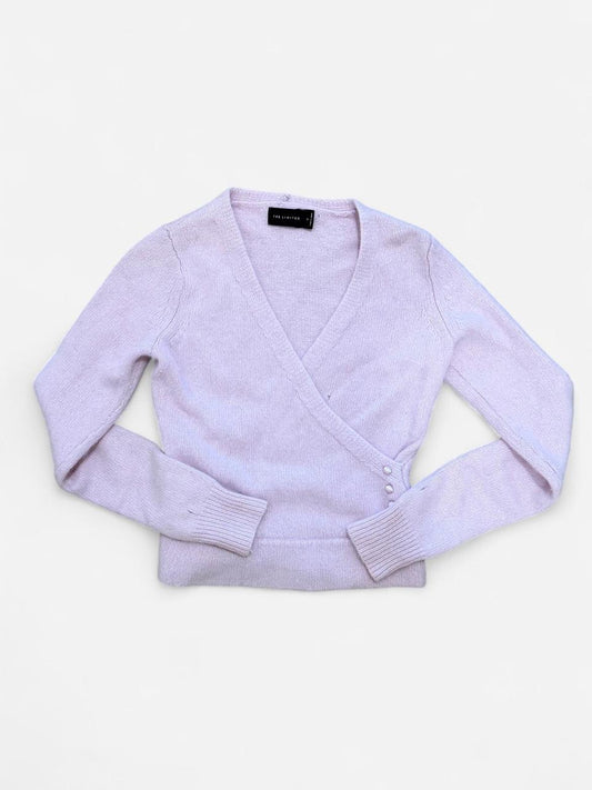 The Limited Pale Purple Wrap Sweater