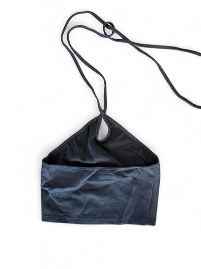 Zara Black Halter Crop Top