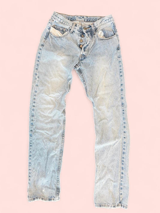 Vintage California John Light Wash Button Fly Jeans