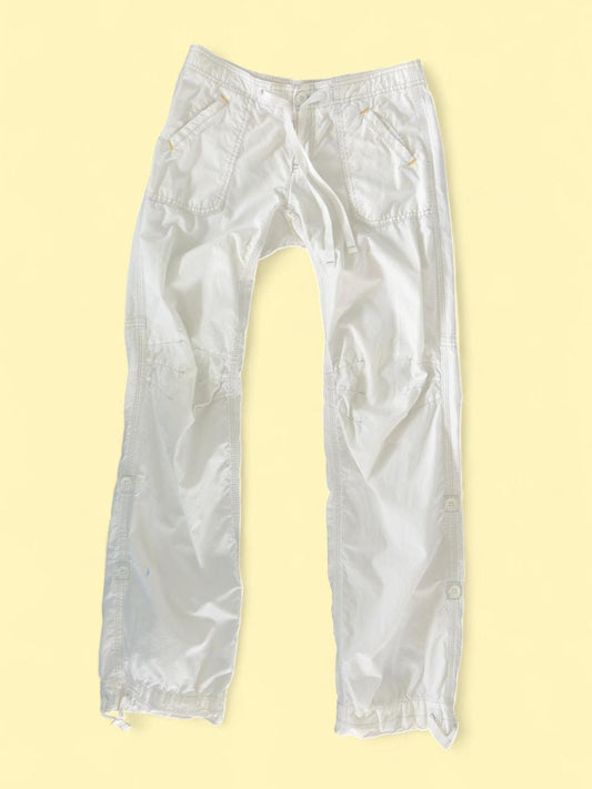 White Parachute/Cargo Pants