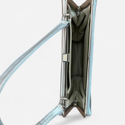 Women's silver blue Bags