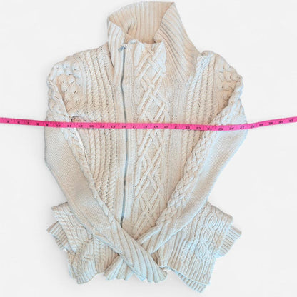 BCBGMAXAZRIA Women's cream white Cardigans