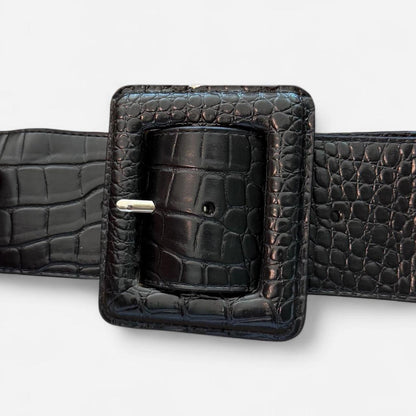 أحزمة نسائية سوداء متعددة الألوان