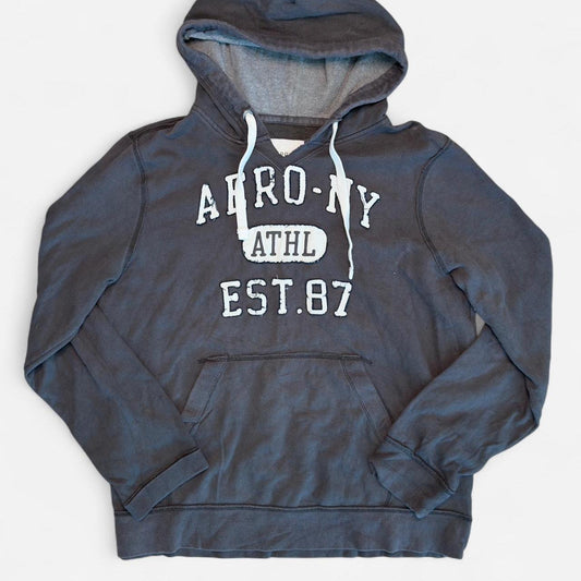 هودي رجالي رمادي وأسود من إيروبوستال