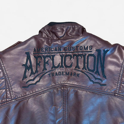 Affliction Men's brown burgundy Coats