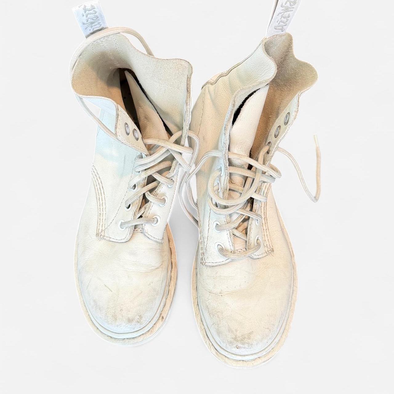 Dr. Martens Women's white cream Boots