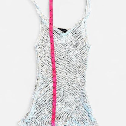 Brandy Melville Women's blue white Vests