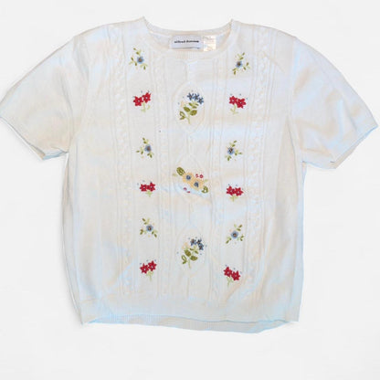 Alfred Dunner Women's white cream Shirts