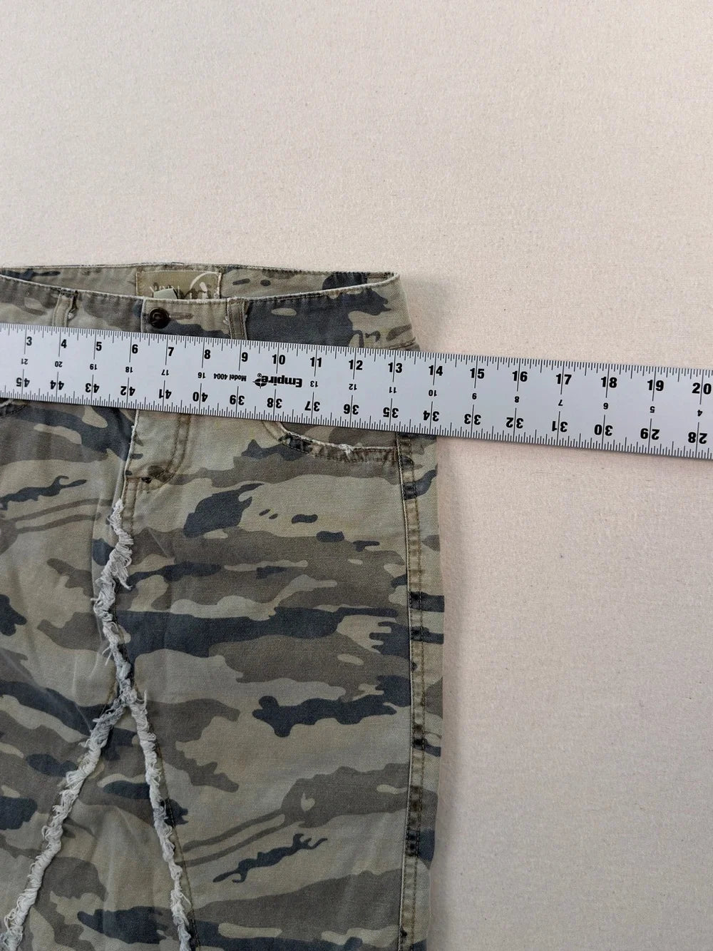 Mudd Y2K Camo Mermaid Maxi Skirt Size 10 | Low Rise Distressed Grunge Streetwear