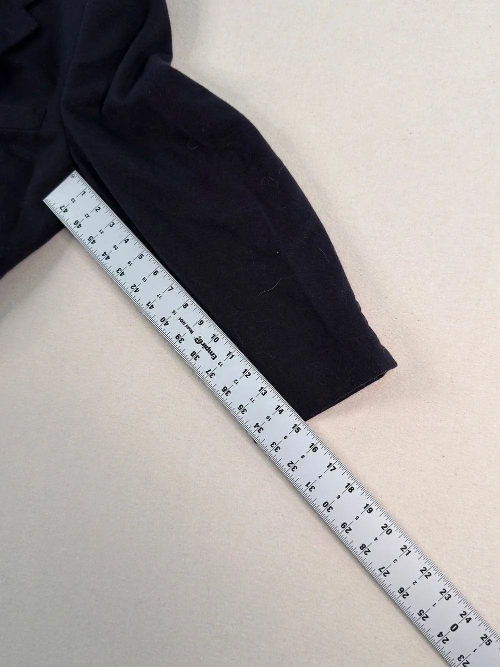 Vintage Gianfranco Ruffini Italy Black Wool Blazer Jacket 44R XL Quiet Luxury Minimalist