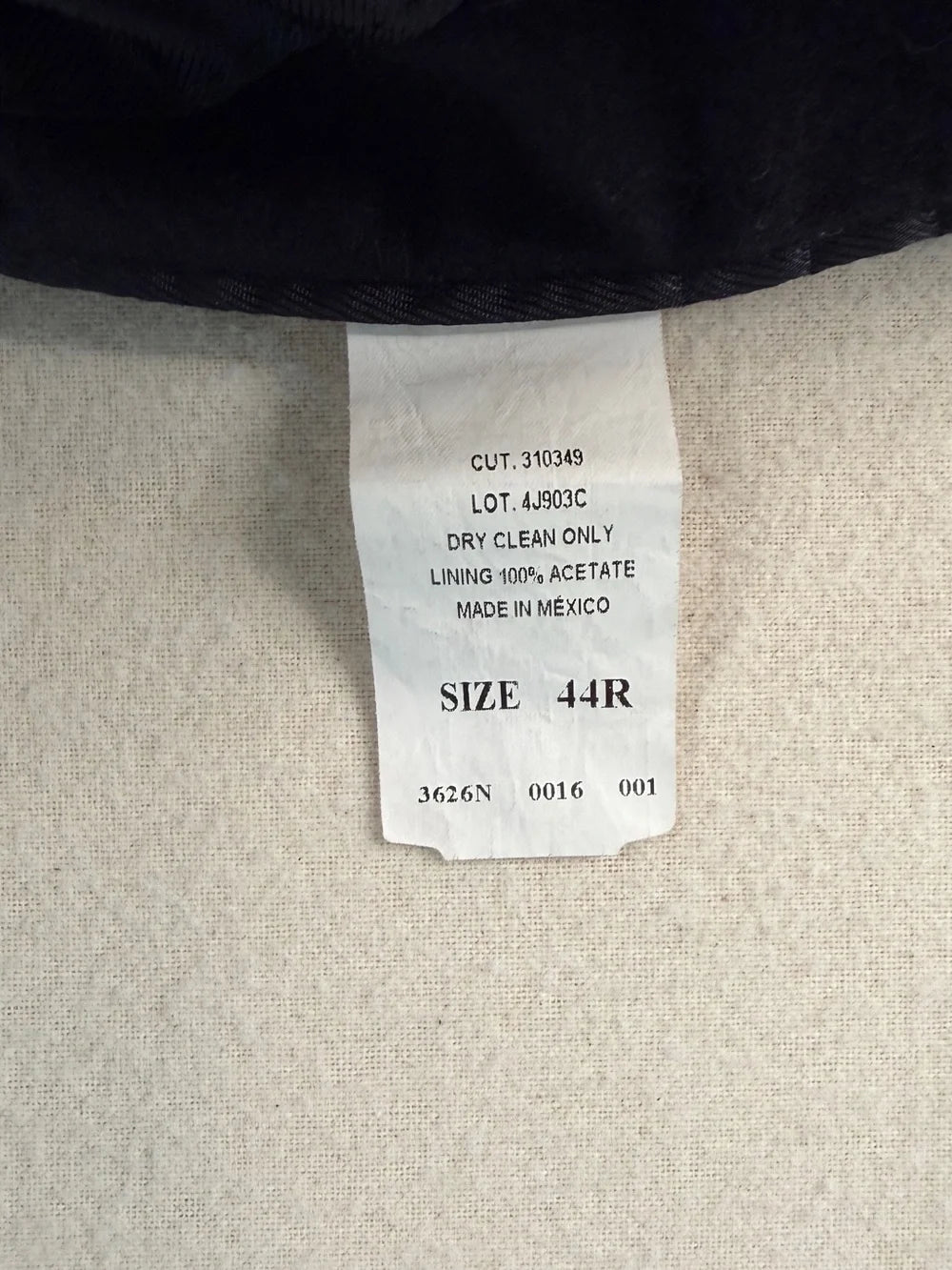 Vintage Gianfranco Ruffini Italy Black Wool Blazer Jacket 44R XL Quiet Luxury Minimalist